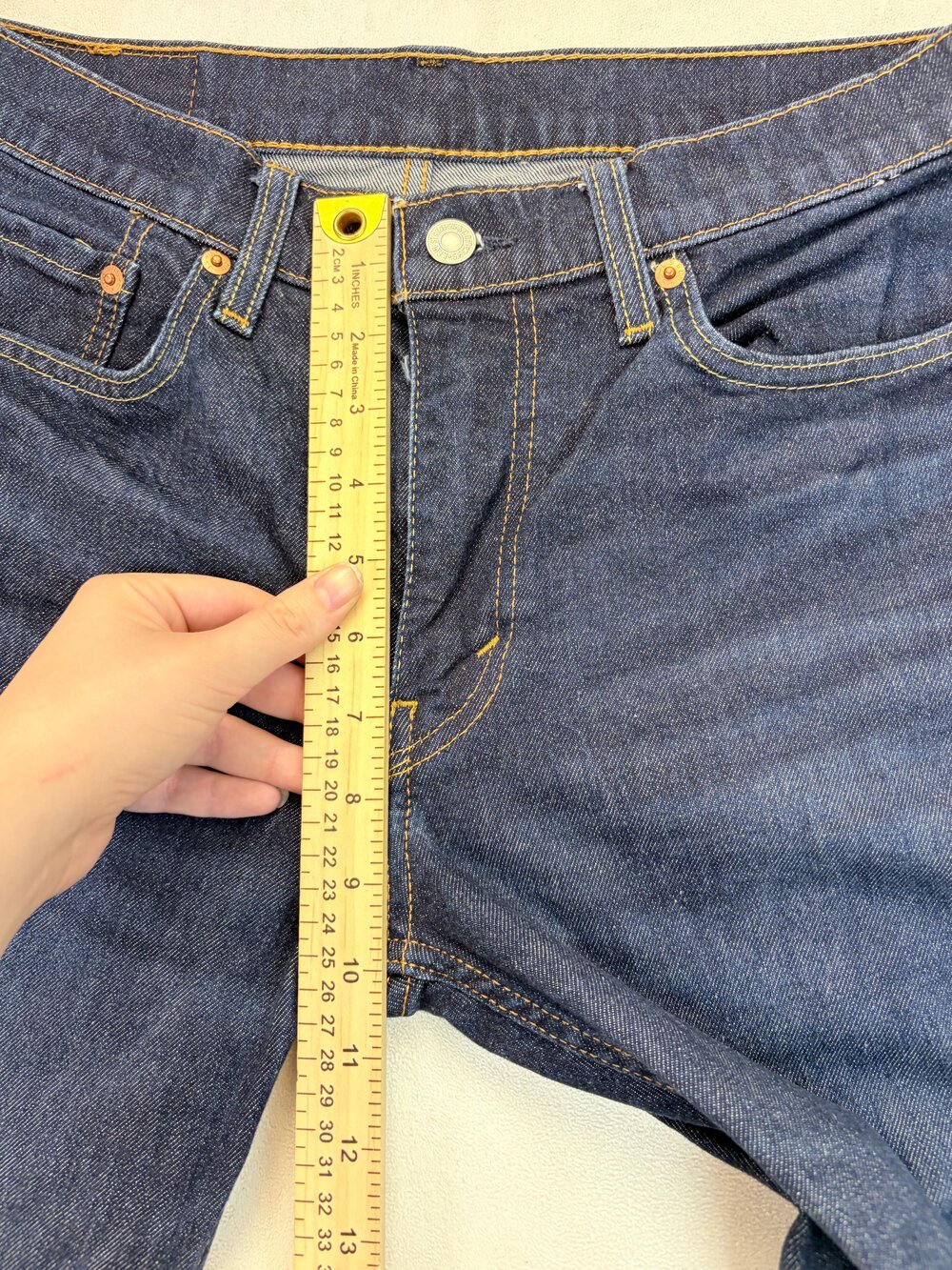 Levi's Men's Straight Jeans 32x30 Dark Indigo - Picture 12 of 13